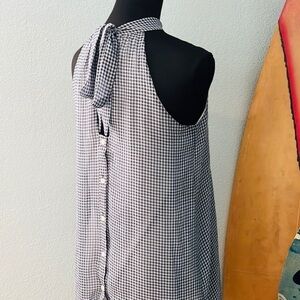 ⭐️Buttons, Navy & White Checked,Yacht Wear Dress, Absolutely Classy! Small